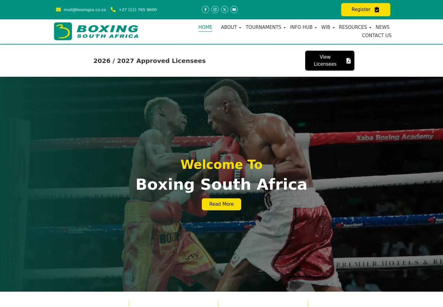 Boxing South Africa — project reference